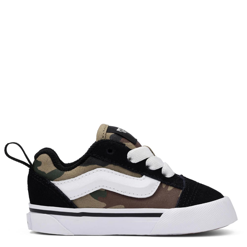 Zwarte jongens en meisjes VANS Knu Skool sneakers van canvas-suède/voering: textiel/voetbed: eva met elastische veters