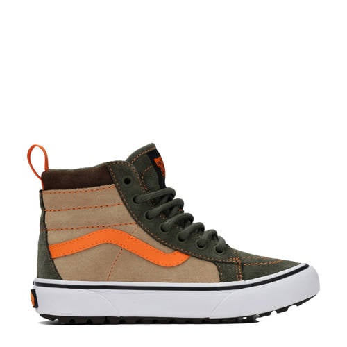 VANS MTE SK8-Hi sneakers donkergroen/beige/oranje Jongens/Meisjes Suede - maat 29 afbeelding