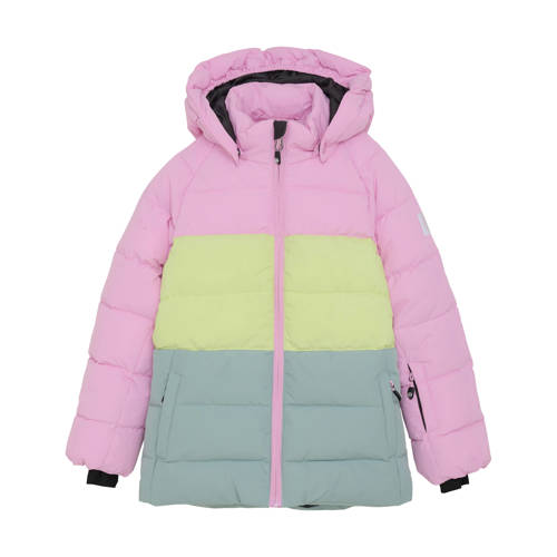 Color Kids ski-jas roze Skijack Meisjes Polyester Capuchon Meerkleurig - maat 128 afbeelding