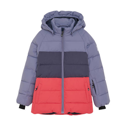 Color Kids ski-jas grijsblauw Skijack Meisjes Polyester Capuchon Meerkleurig - maat 164 afbeelding