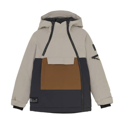 Color Kids ski-jas lichtgrijs Skijack Jongens/Meisjes Polyester Capuchon - maat 128 afbeelding