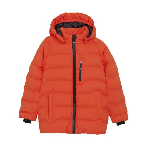 Color Kids ski jas Quilt oranje Skijack Jongens/Meisjes Polyester Capuchon - maat 164 afbeelding