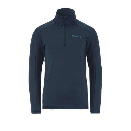 Craft sportsweater Core Gain JR donkerblauw Skipully Jongens/Meisjes Polyester Opstaande kraag - maat 134 afbeelding