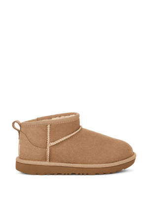 Kids Classic Ultra Mini gevoerde enkelboots camel