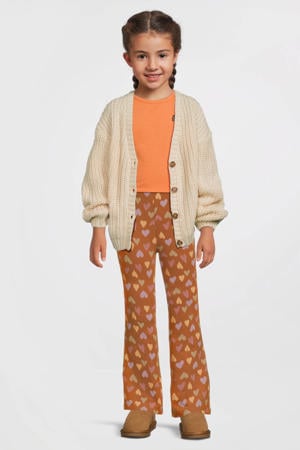flared broek bruin