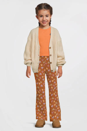 flared broek bruin