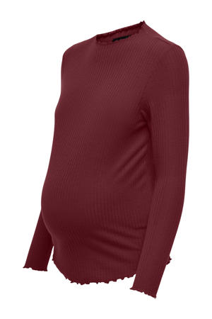 zwangerschaps top burgundy