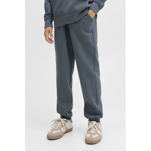 JACK & JONES JUNIOR slim sweatpants grijsblauw Broek Logo - maat 140 afbeelding