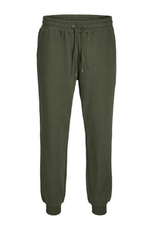 slim sweatpant donkergroen