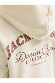 thumbnail: JACK & JONES JUNIOR hoodie met backprint ecru