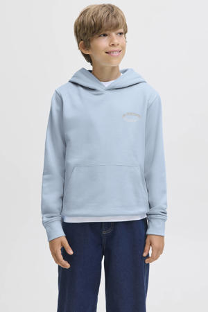 hoodie met backprint lichtblauw