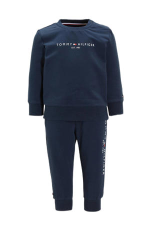 sweater + broek donkerblauw