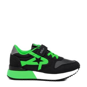 Fiber JR boy 7 sneakers zwart/groen