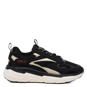 Christal JR girl 6 chunky sneakers zwart/goud