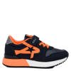 REPLAY Fiber JR boy 7 neakers donkerblauw/oranje
