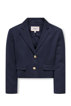 cropped blazer donkerblauw