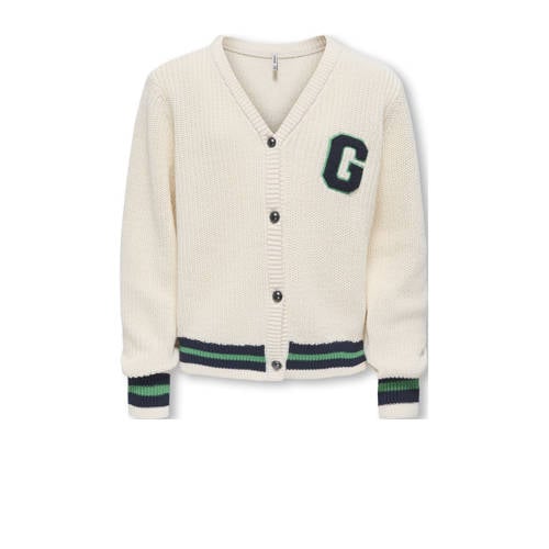 KIDS ONLY GIRL vest ecru Meisjes Katoen V-hals