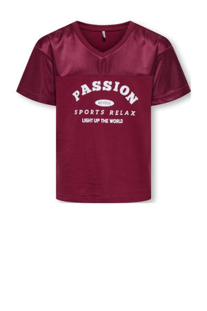 T-shirt donkerrood