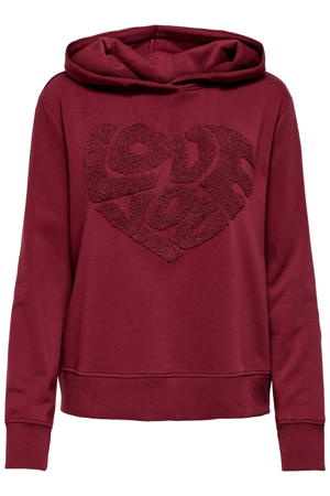 hoodie donkerrood
