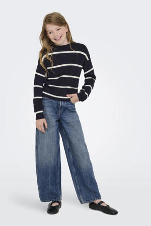 high waist barrel jeans dark blue denim