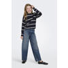 KIDS ONLY GIRL high waist barrel jeans dark blue denim