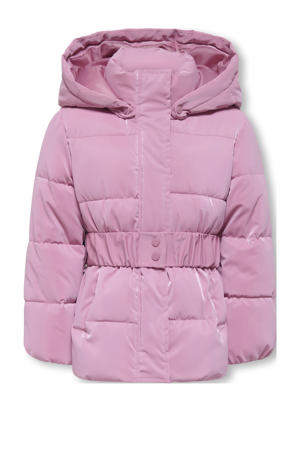 gewatteerde jas roze