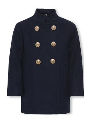 manteljas donkerblauw