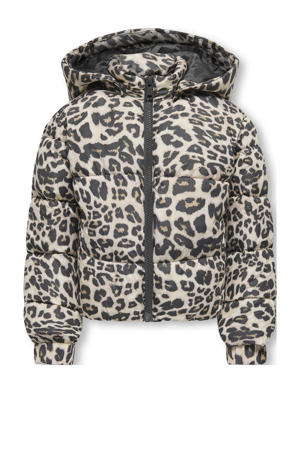gewatteerde jas beige