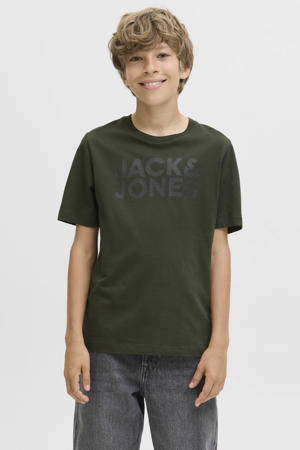 T-shirt donkergroen