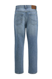 thumbnail: Medium blue denim jongens JACK & JONES JUNIOR relaxed high waist loose fit jeans van denim met rits- en knoopsluiting en effen