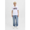 JACK & JONES JUNIOR relaxed high waist loose fit jeans medium blue denim