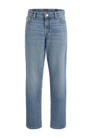 thumbnail: Medium blue denim jongens JACK & JONES JUNIOR relaxed high waist loose fit jeans van denim met effen