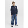 JACK & JONES JUNIOR sweatvest donkerblauw