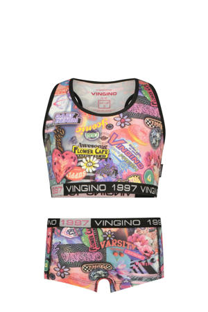   bh top + short multicolor