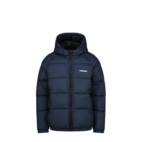 Vingino gewatteerde jas donkerblauw Jongens Polyester Capuchon Effen - maat 176 afbeelding