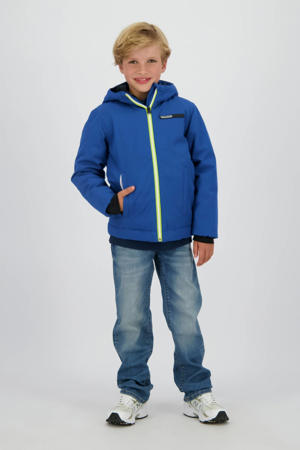 gewatteerde jas blauw