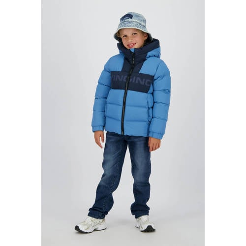 Vingino gewatteerde jas blauw Jongens Nylon Capuchon Effen - maat 140 afbeelding