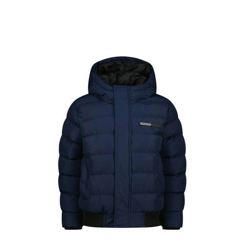 Vingino gewatteerde jas donkerblauw Jongens Polyamide Capuchon Effen - maat 140 afbeelding