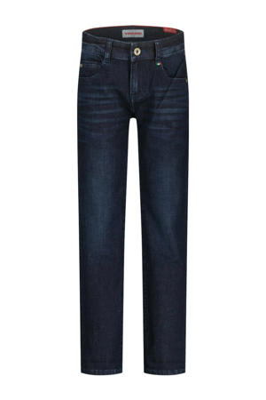 regular waist regular fit jeans dark blue denim