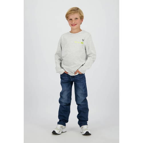 Vingino straight leg jeans medium blue denim Blauw Jongens Katoen Effen