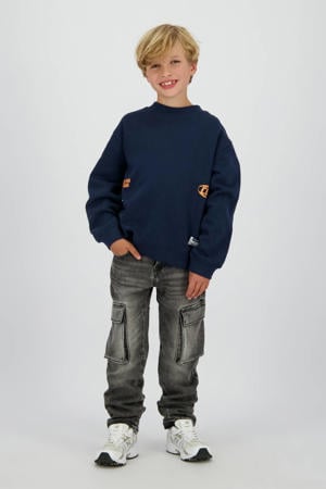 straight leg cargo jeans black denim