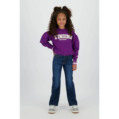Vingino sweater paars Meisjes Stretchkatoen Ronde hals Printopdruk - maat 116 afbeelding
