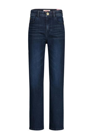 straight leg jeans dark blue denim