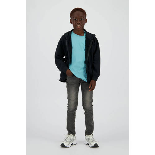Vingino sweatvest zwart Effen - maat 140 | Vest van Vingino afbeelding