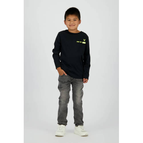Vingino slim fit jeans grey denim Grijs Jongens Katoen Effen - maat 152 afbeelding
