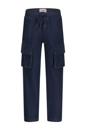 loose cargobroek donkerblauw