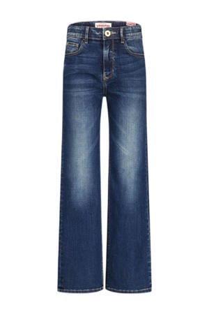 wide leg jeans dark blue denim