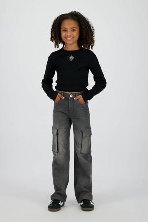 wide leg jeans black denim