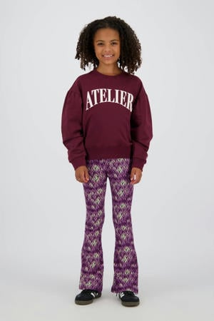 flared legging paars
