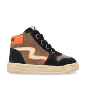 leren sneakers bruin